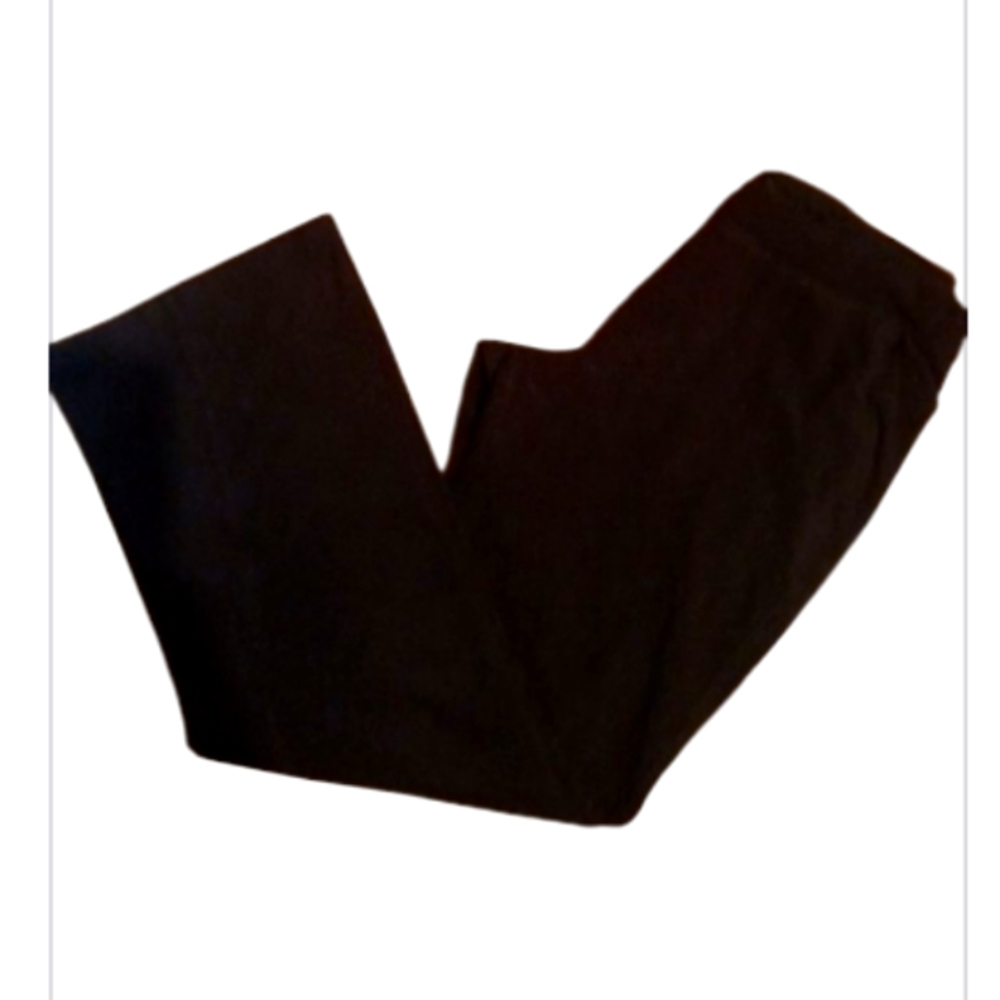Black Straight Leg Pants Full Length Casual